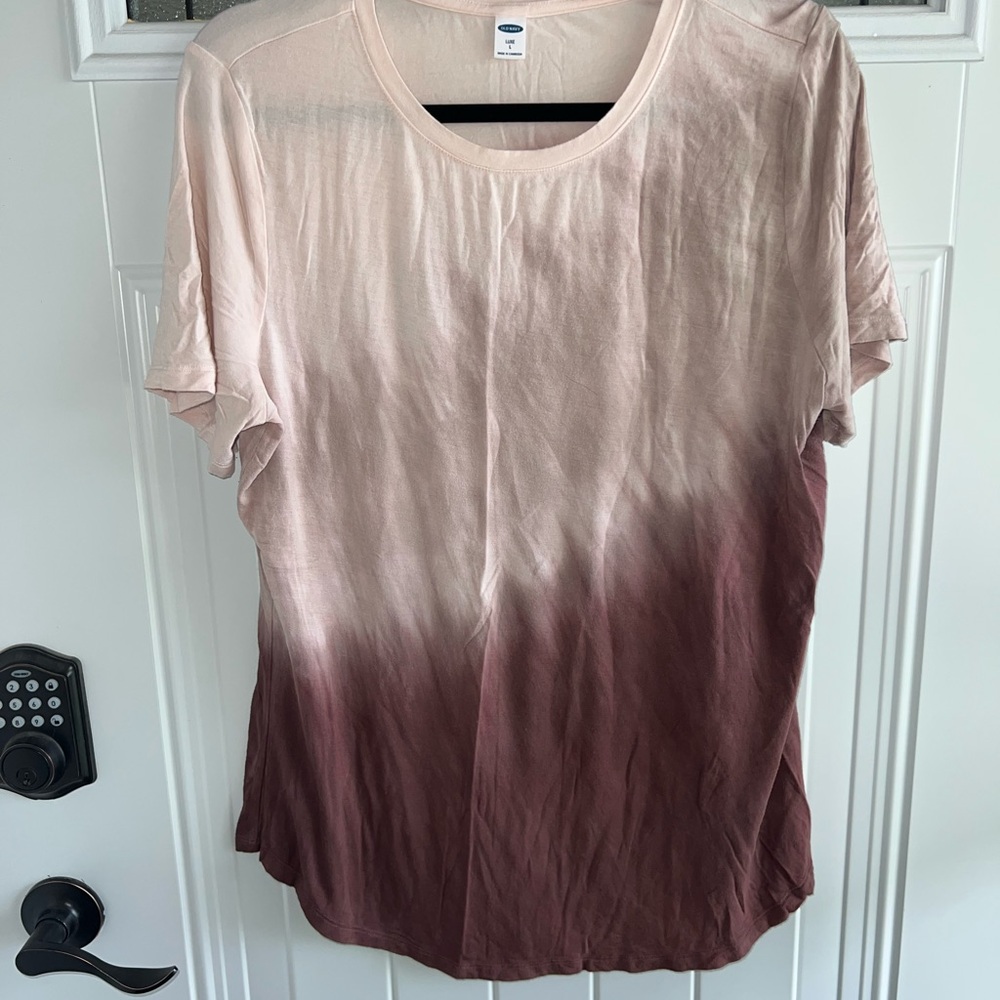 Old Navy Ombre Pink and Brown Women's Top